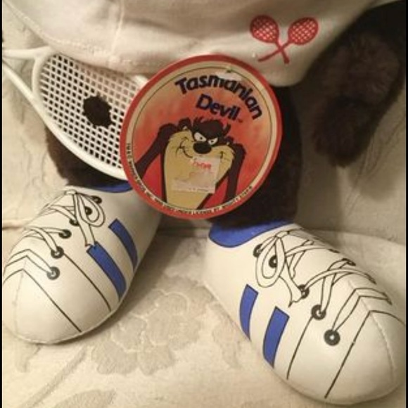 Vintage Tasmanian Devil plush vintage 1988 Playing tennis - Picture 4 of 10